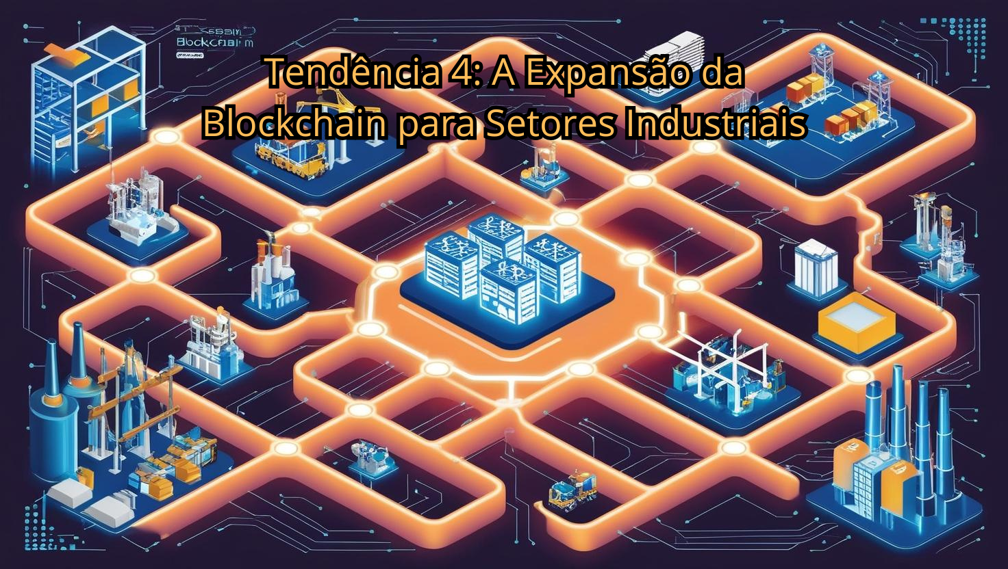Tendência 4: A Expansão da Blockchain para Setores Industriais -criptomoedas no comércio eletrônico